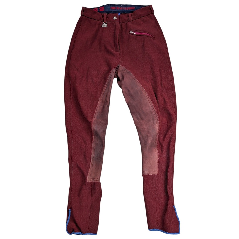 Vintage Georg Schumacher Equestrian Pants West Germany Women's‎ Size 28L Red